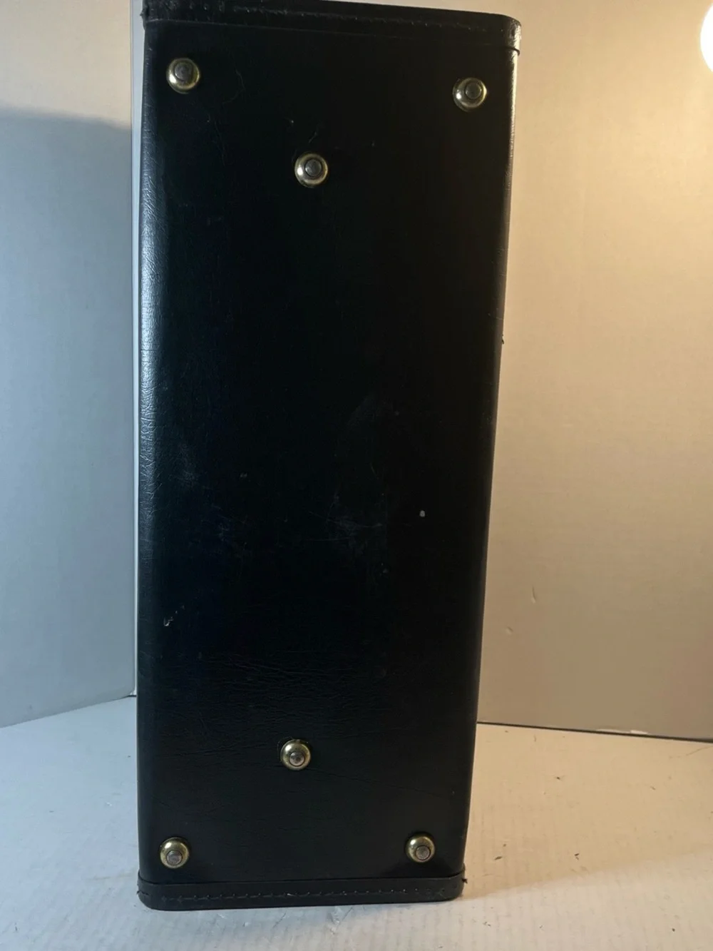 Classic Black Catalog Case with Gold Hardware